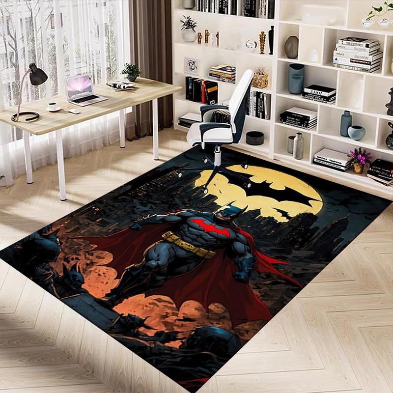 1pc Batman, Gotham Carpet, for Home & Office Decor, Desk Chair Carpet, Festive Gift,Conference Room CarpetL1095