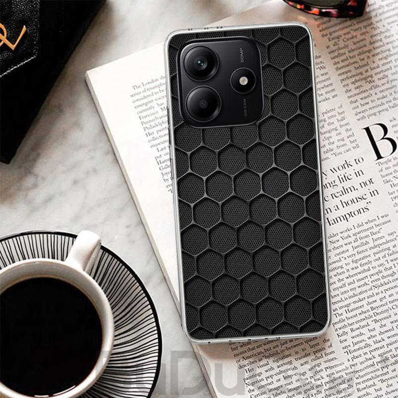 Forged Carbon Pattern Cover For Xiaomi Redmi Note 14 13 12S 12 11 Pro Plus Phone Case 11S 10S 10 11E 11T + 9S 9 Print Coque