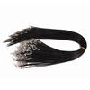 DIY Black Leather Necklace Cord with Lobster Clasp and Pendant Charm