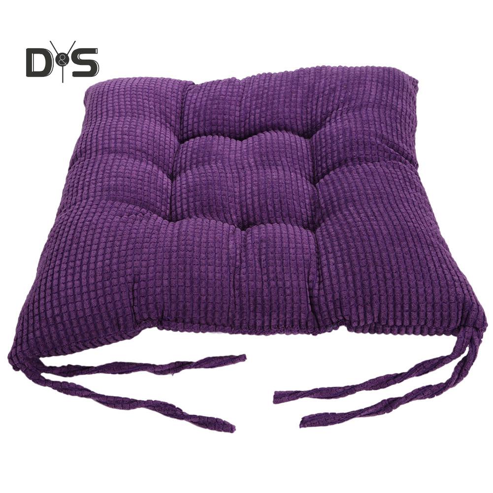 DYS Home Decor 40x40cm Pure Color Square Silná podložka na sezení Polštář Vázanka na židli