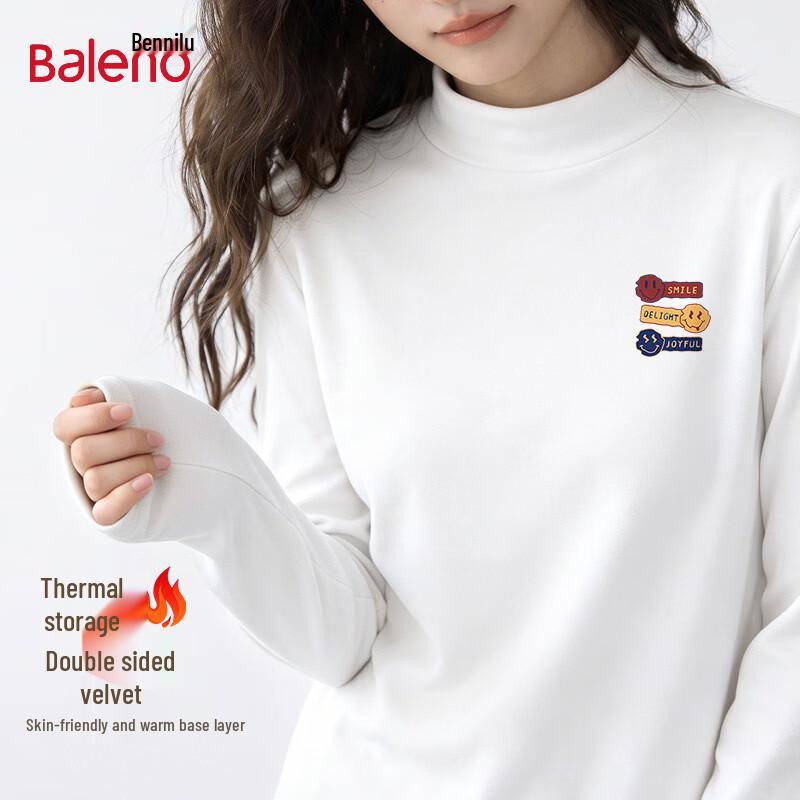 Baleno Women's Mock Neck Long Sleeve Thermal Base Layer