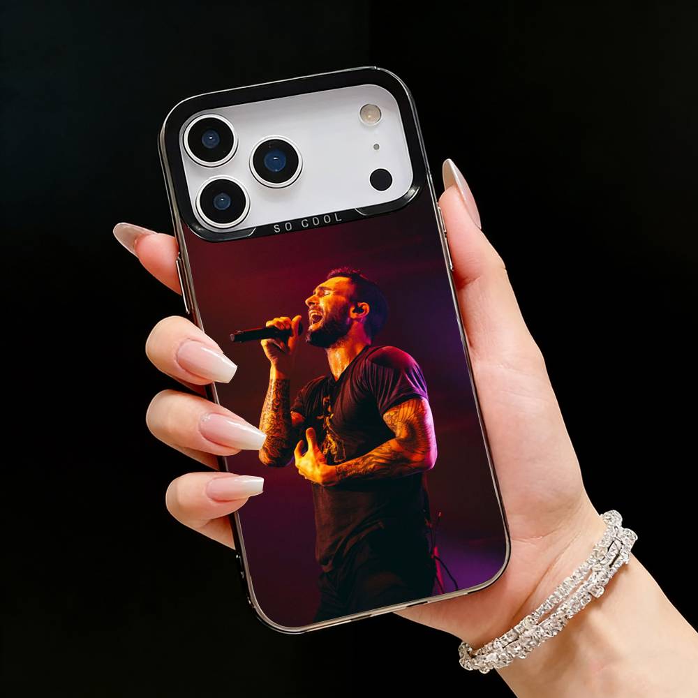 M-Maroon 5 Band A-Adam Levine Phone Case For iPhone17, 16,15,14,13,12 Pro Max Black Candy Matte Shockproof Cover