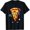 Funny Gamer Pizza Food Video Gaming Men Boys Kids Youth Teen T-Shirt