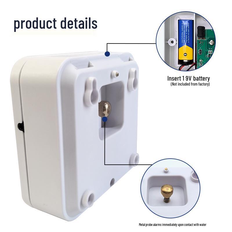 Waterproof Household Leak Alarm for Kitchen Sink - Water Immersion Detector and Level Reminder