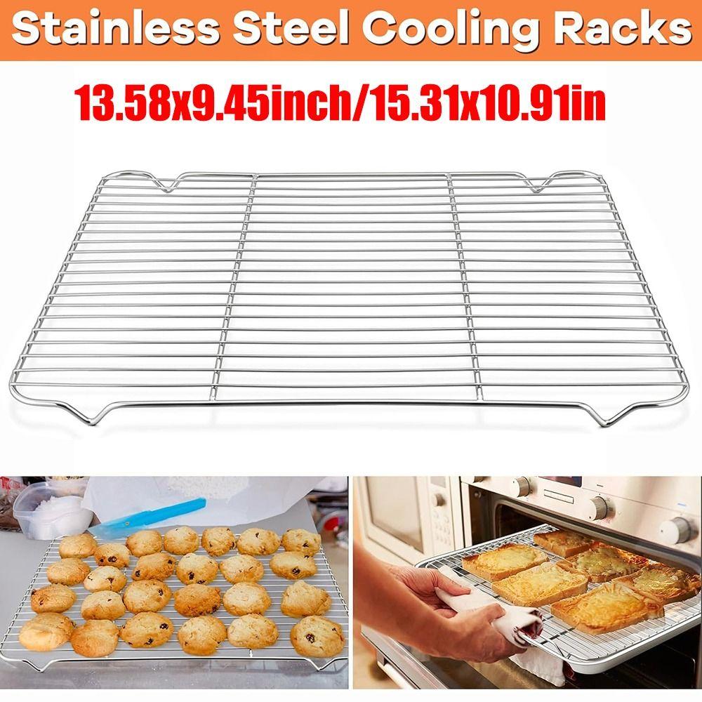 Stainless Steel Cooling Rack Dense Wires Grill Rack New Barbecue Cooking Mesh Shelf  Baking