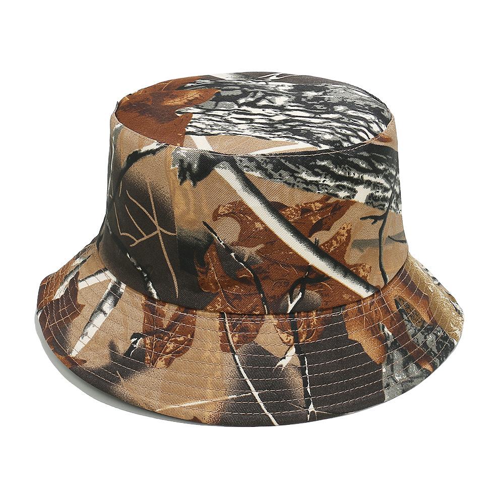 Sommer Angeln Tarnung Eimerhut Breiter Rand Visier Faltbar Tragbar Anti-UV Damen Herren Strand Sonnenhut Sommer Fischerhut