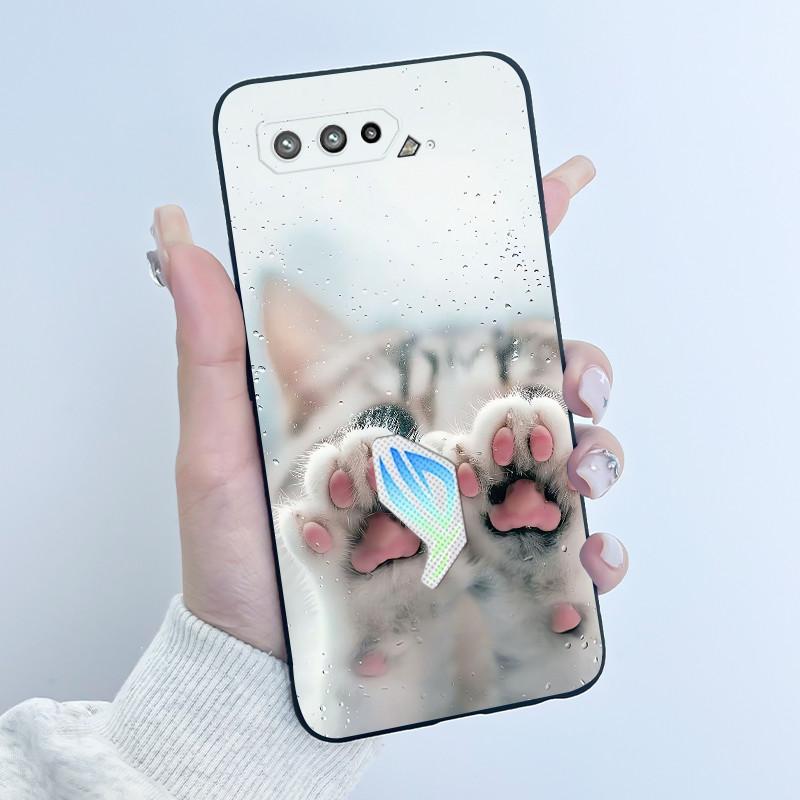 Casing For Asus Rog Phone 5 Rog 5s ZS673KS ZS676KS Case Luxury Dragon Cute Cool Boys Girls Soft Black Matte Silicone Back Cover