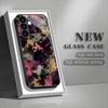 Coque de téléphone en verre trempé style graffiti adaptée pour Samsung Galaxy S26 S25 S24 S23 S22 S20 FE/Ultra/Plus coque arrière anti-chute