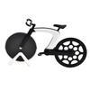 Bicycle-shaped Pizza Cutter ABS Handle  430 Stainless Steel Cutting Wheel with Non-stick Spray Coating Kitchen Pizza Tools