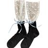 Womens Calf Socks, Sweet Girl Lace Ruffle Knee Socks Fashion Ladies Girl Princess Mesh Patchwork Socks Stockings