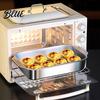 Pirofila da Arrosto in Metallo Resistente Teglia da Forno in Acciaio Inossidabile con Manici Vassoi Rettangolari Robusti Vassoi Grandi Resistenti alle Alte Temperature Utensili da Cucina,