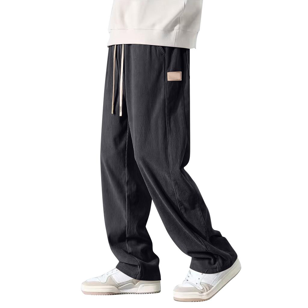 Men's Solid Color Corduroy Trousers Men's Casual Fashion Trousers