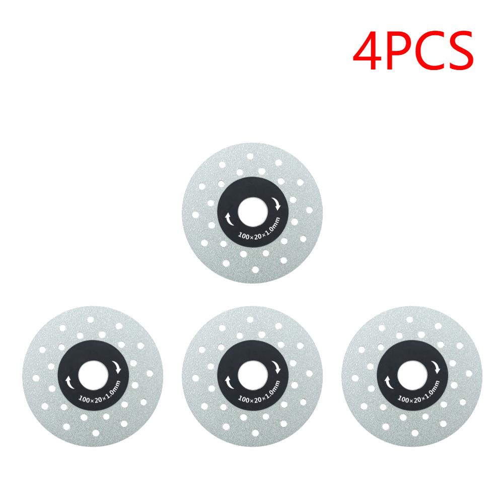4-Inch/100mm Rock Slabs Cutting Disc Porous Widened Diamond Grinding Disc Cut-Off Wheel Ultra-thin Saw Blade for Angle Grinder