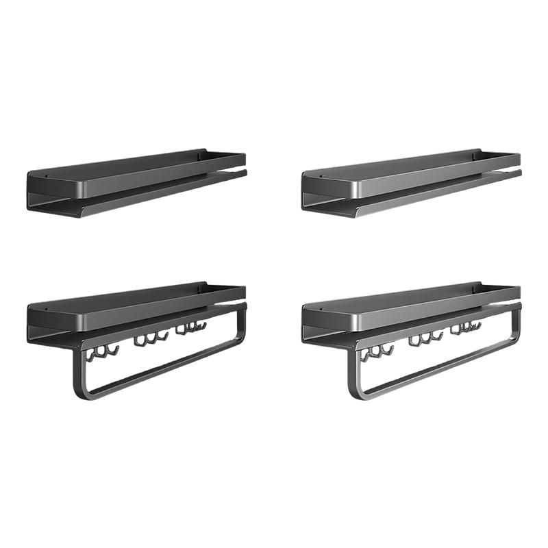 Heavy Duty Carbon Steel No Drill Wall Mount Kitchen Rack Adjustable Spice Organizer Shelf for Bottle Tool Storage Household