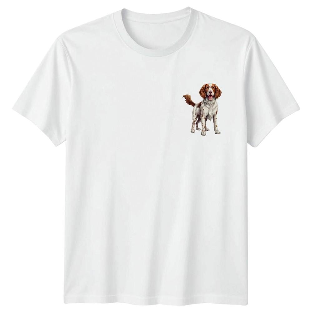 Brittany Spaniel Dog Animals Unisexs TShirt Unisexs Tee Graphic Unisex Top S