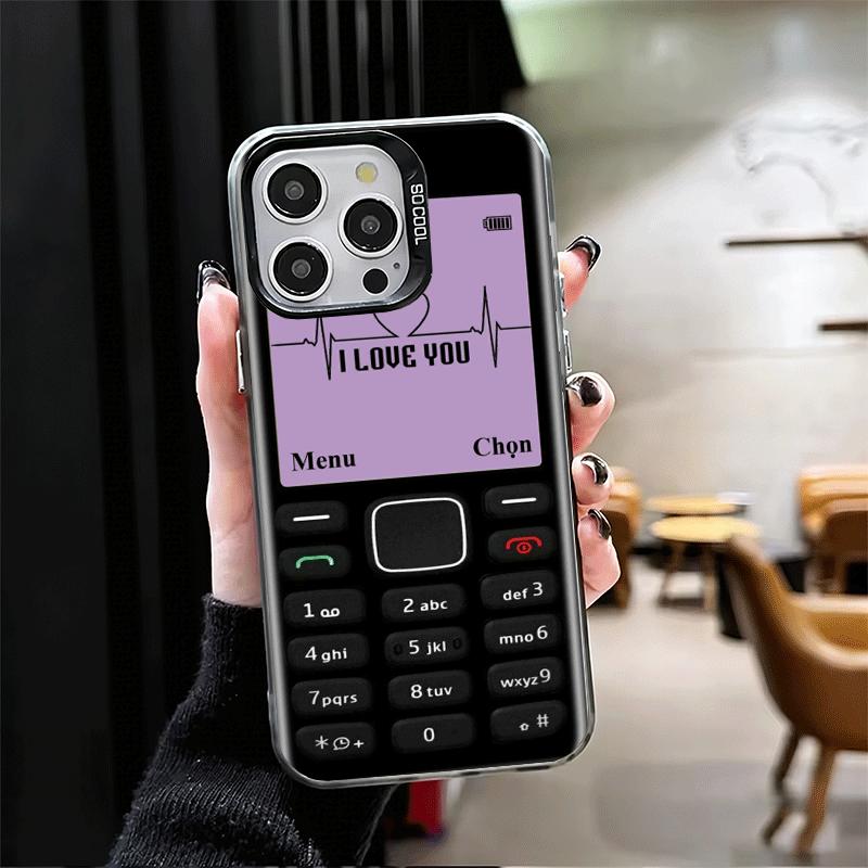 Funny Retro Callphone Shockproof Phone Case for iPhone 17 Air 16 16E 15 Pro Max 14 Plus 13 Mini 12 Back Cover Anti Fall Fundas