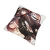 Soft Genshin Impact Hu Tao Pillowcase Polyester Cushion Cover Gift Anime Game Cartoon Pillow Case Cover Car Zipper