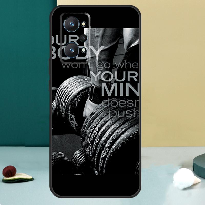 Bodybuilding Gym Fitness For Realme 14 13 Pro Plus 10 11 12 GT 5 6 6T GT7 Pro C61 C55 C53 C51 C21Y C25S C75 C67 Case