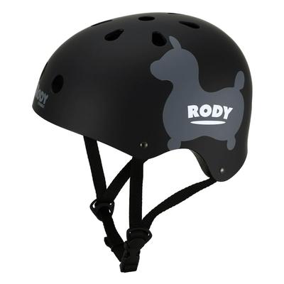 RODY Helmet Bicycle for 1 Year Old and Bicycle SG Ishino Shokai L Black Adults, Children, Over, Helmet, Standard, (about 56-59cm),