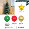66pc/set Creative Christmas Tree Decoration Set  Green Balloon Tree Kit with Gold Star Topper - Perfect Festive Party Essentials