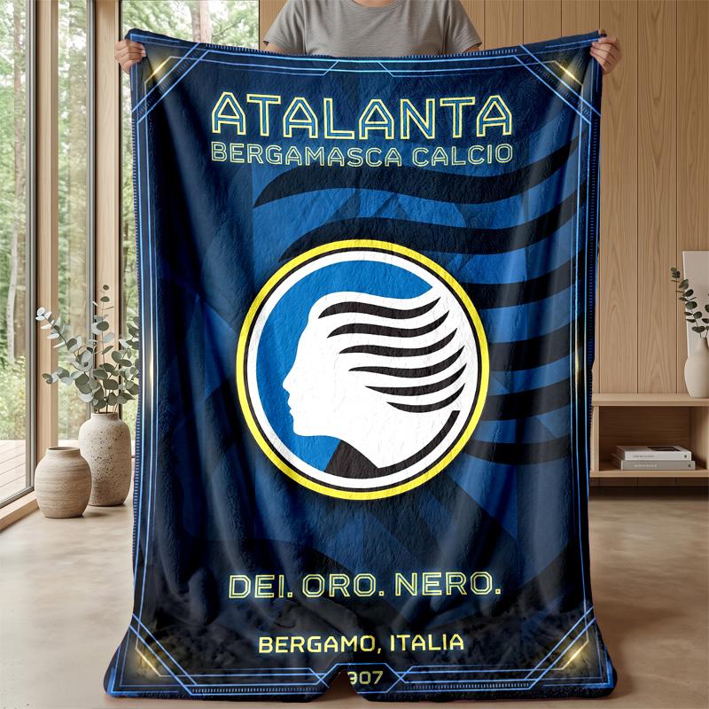 Atalanta FC Soft Flannel Fleece Blanket Lightweight Cozy Warm Throw Blanket For Sofa Bed Home Decor