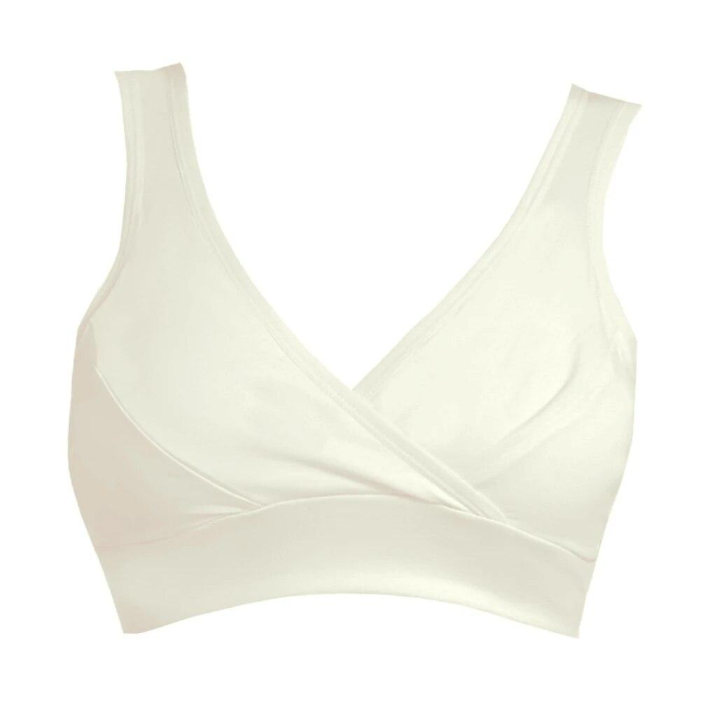 Womens Nursing Maternity Bra Front Wraps Breathable Wire Free Sleep Nursing Bra Breastfeeding Tank Maternity Bras