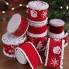 2M Christmas Ribbon Red Pink Series Ribbons For Xmas Decoration Diy Craft Supplies Gift Decoration Box Packaging Ribbon