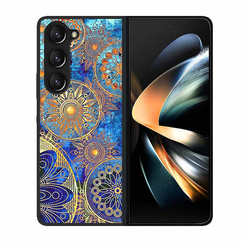 For Samsung Z Fold 6 Phone Case Cover Wolf Black Plastic Hard Back Cover Case For Samsung Galaxy Z Fold6 Fold 4 3 2 5 Case Funda