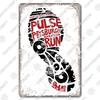 Run Race Poster Metal Plate Runner Run With Your Heart Running Shoes Metal Tin Signs Retro Wall Decor Club Gym Living Room Home