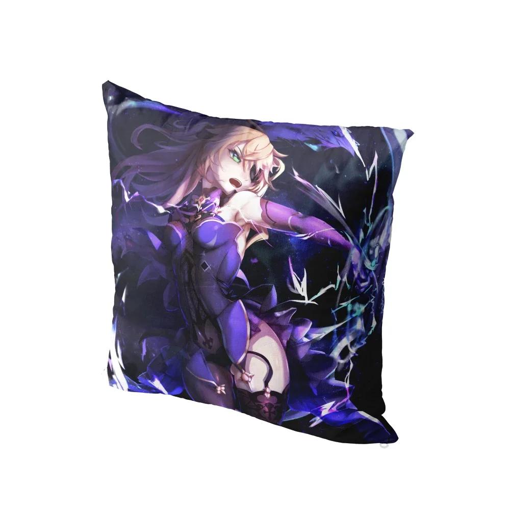 Anime Cartoon Genshin Series Printed Pillowcase Cute Kawaii Pink Bedside Bedroom Sofa Cushion Cover Body Pillow Case x