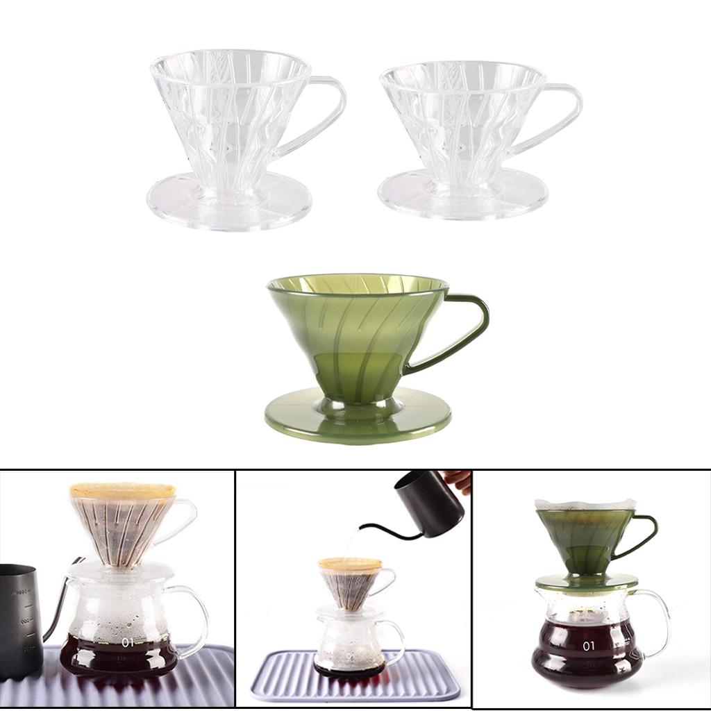 Resin Coffee Dripper Mug Reusable DIY Making Portable for Filter Tool Cup Accessories , A