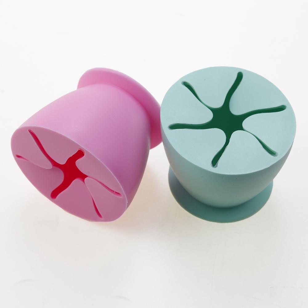 Desktop Garbage Collection Box Vinyl Weeding Scrap Collector With Suction Cup Silicone Storage Ball Waste Box