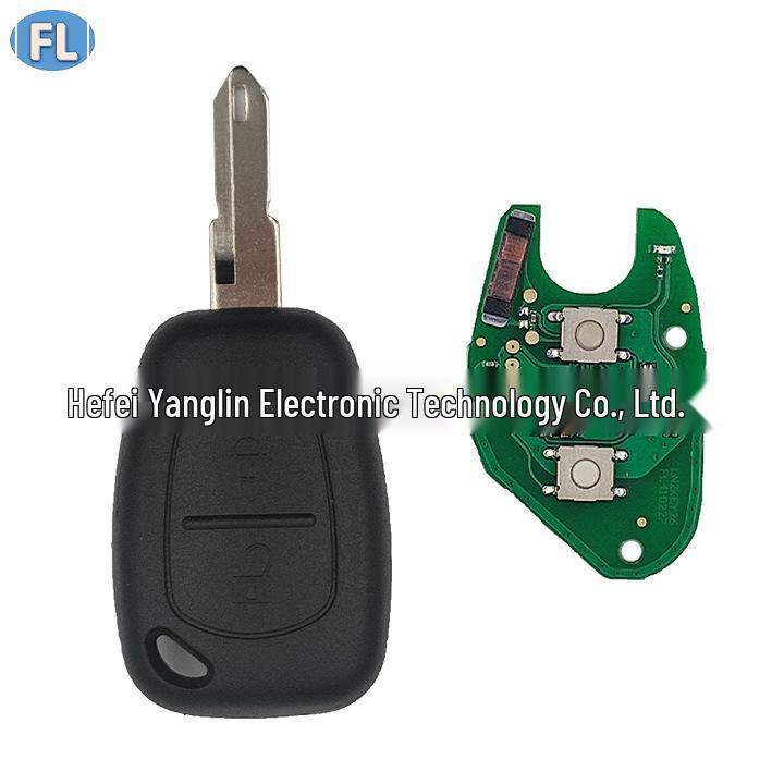 Renault Universal 2-Button Remote Control with Blank Hole, 433MHz Frequency, 46 Chip 7926.