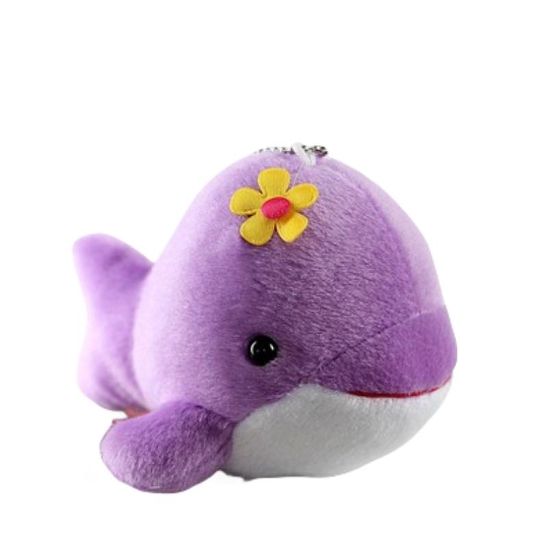 Cute Dolphin Plush Toy Whale Pendant Mini Doll For Company Events Soft Stuffed Animal Gift With Logo