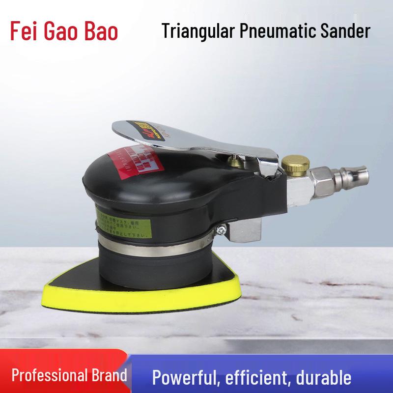 Triangular Pneumatic Sander 70x100mm - Sandpaper, Grinding, Polishing Machine for Metal and Stone