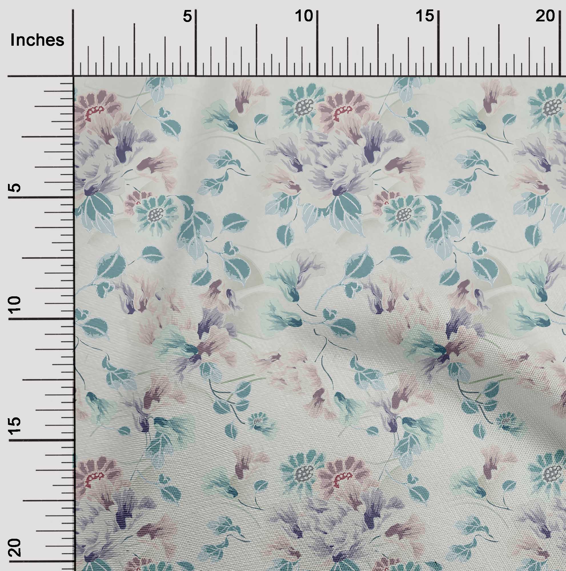 

oneOone Cotton Flex Dusty Pink Fabric Florals Craft Projects Decor Fabric Printed By The Yard 40 Inch 42 Inch Wide - Viscose Chiffon off білий колір
