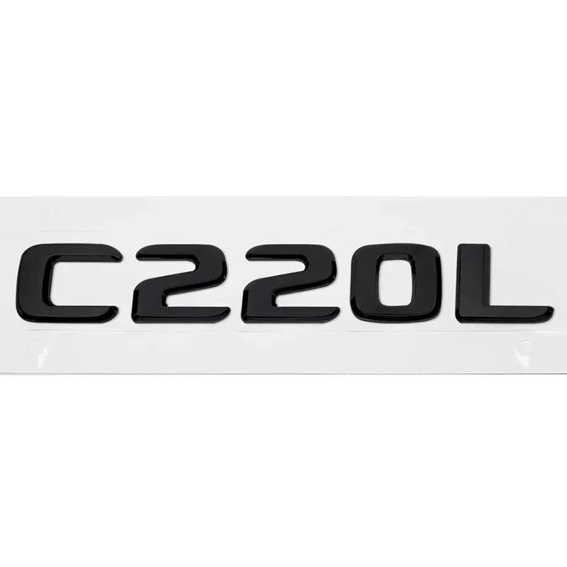 Car Sticker Modified Letter Number Trunk Emblem Badge Decal for Mercedes Benz C200L C220L C260L C300L C320L C Class Accessories
