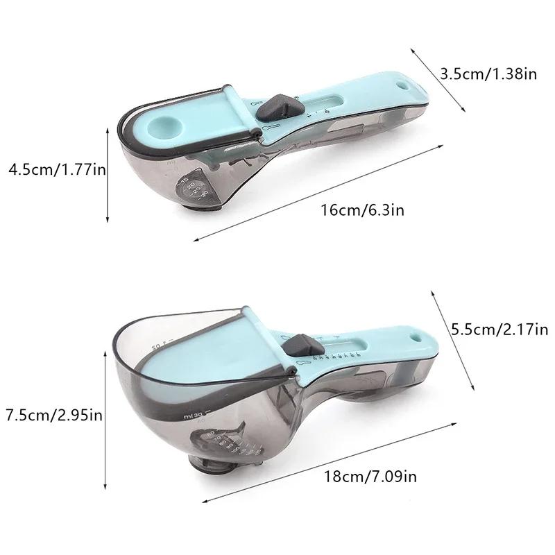 1 ks Nastavitelná odměrka Kuchyňské náčiní Plastová Odměrná lžíce na mléčný prášek Pečicí náčiní Přesné měřicí zařízení