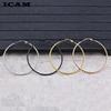 Trendy Hoop Earrings Big Smooth Circle Earrings New Brand Loop Hyperbole Earrings for Women Jewelry Accessories Gifts