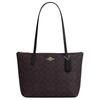 Fiona Beschichtetes Canvas mit Leder Schultertasche Medium Damen Schwarz CBT18-IMXAQ