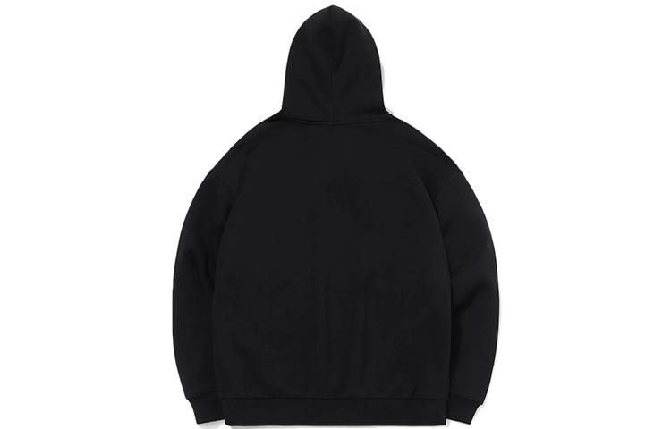 Li Ning Sports Fashion Collection Sweatshirts Unisex Black Hooded Thickened Regular AWDRC37-1