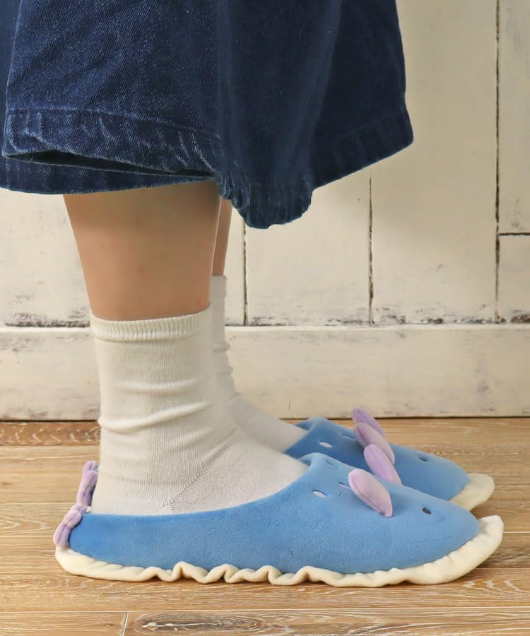 Bleu Bleuet Sea Creature Size M Jellyfish Design Women's Slippers, (23.0-24.5cm),