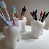 Toothbrush Holder, Tooth Shape, Pencil Cup, Cute Succulent Flowerpot, Stationery Container, Desk Ornament
