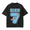 Six Seven Ice Cream Drip Baseball 67 Funny Meme T Shirt Beach Streetwear T Shirts Cotton Hippie Tee Shirt For Men Loose Top Tees