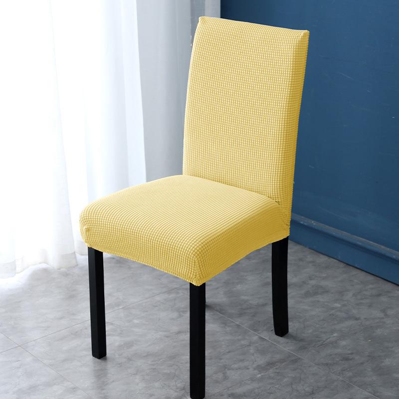 Universal Fleece Plaid One-piece Half-piece Chair Cover Elastic Hotel Restaurant Restaurant Chair Cover Anti-smudge Stool Cover