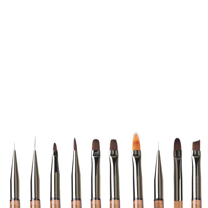 Japanese Nail Art Brush Set: Liner Gel Pens for Beginner Flower Painting & Blending