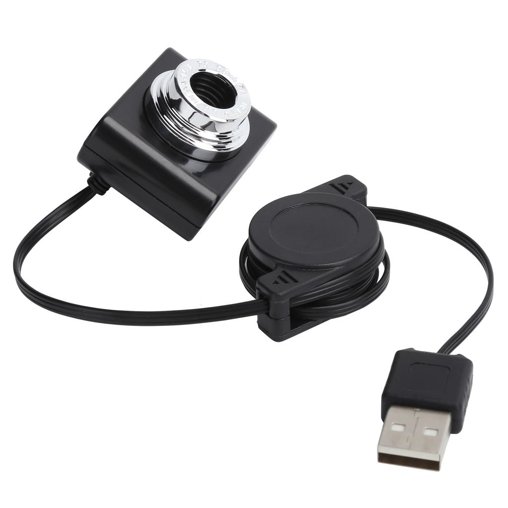 Webcam Clipon USB2.0 Camera with Retractable Cable 640 x 480 Resolution Imaging Equipment