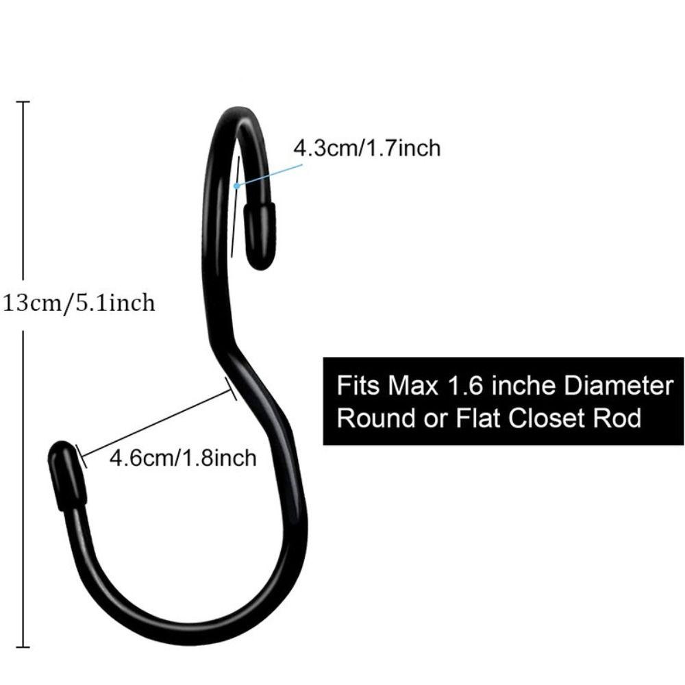 5pcs S Shaped S Hooks Metal Storage Rack Unique Bag Hanger Hooks  Home