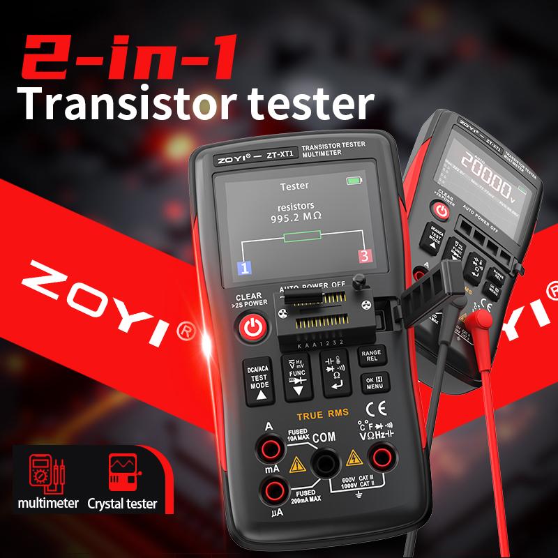 ZOYI XR1 2-in-1 Intelligent Transistor Tester Digital Multimeter Electronic Repair Tool for Tech Enthusiasts