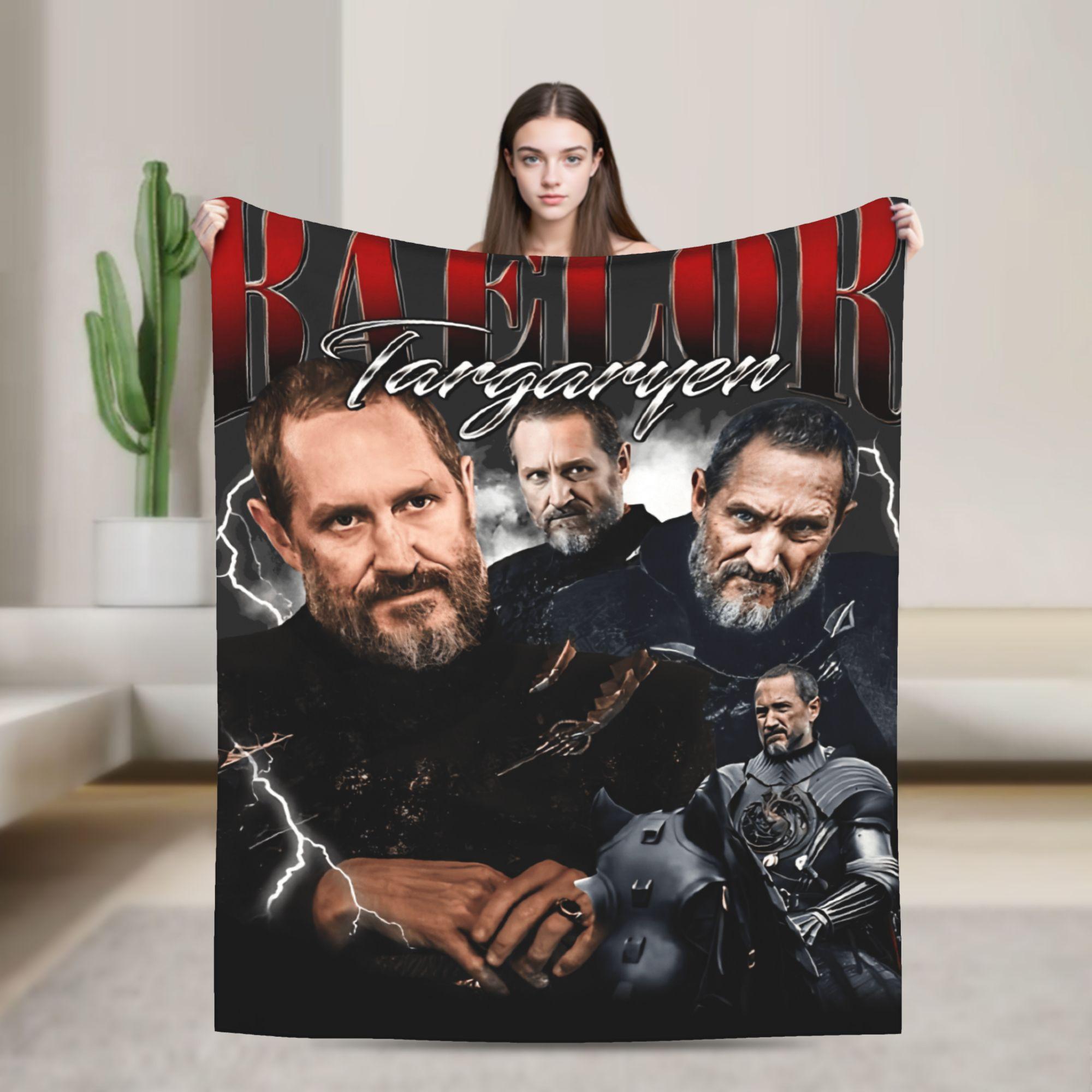 

Baelor Targaryen Super Warm Blankets Students Plush Throw Blanket Pattern Bedroom Flannel Bedspread Sofa Bed Cover 75x90cm